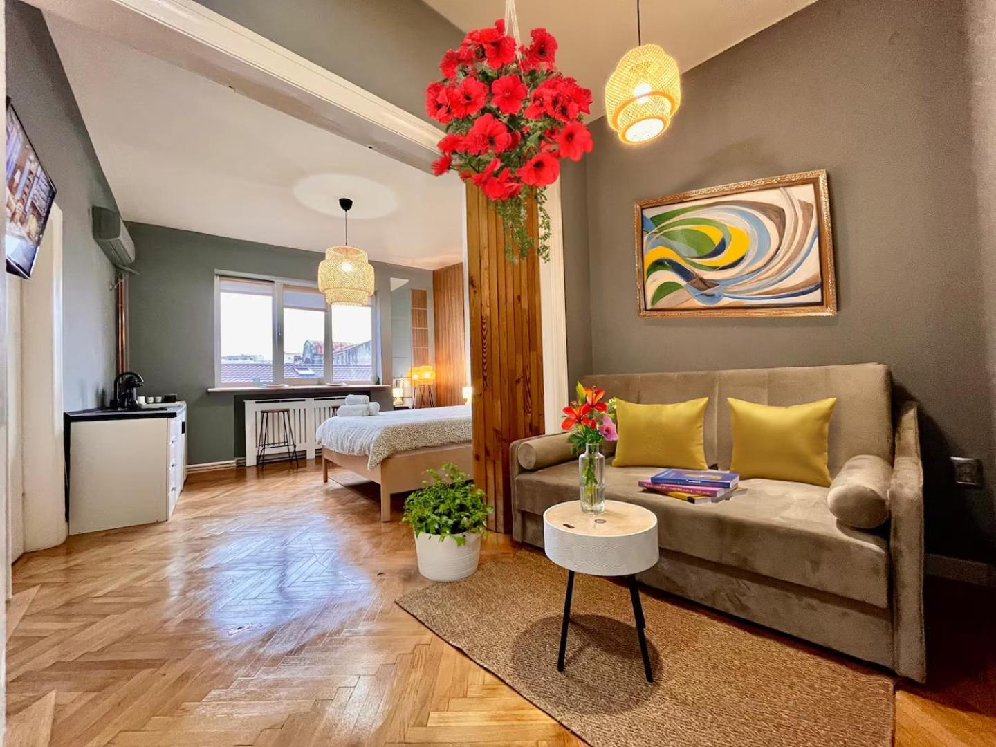 Woodie Studio With Premium Comfort By Piata Unirii Bucharest Luaran gambar